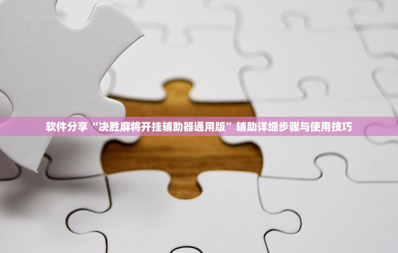 软件分享“决胜麻将开挂辅助器通用版”辅助详细步骤与使用技巧